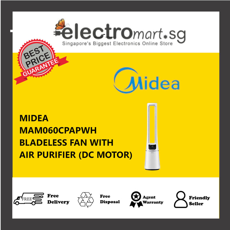 MIDEA MAM060CPAPWH  BLADELESS FAN WITH AIR PURIFIER (DC MOTOR)