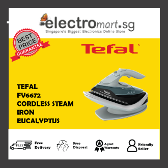 TEFAL FV6672 Free move Power 2830W Cordless Steam Iron - Eucalyptus