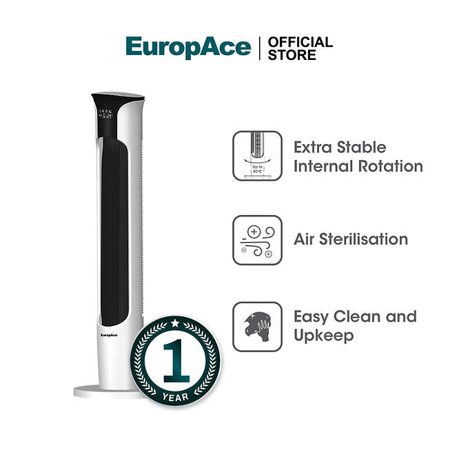 EUROPACE ETF9111DWH 44” Tower Fan with Ionizer