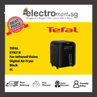 TEFAL EY8218 Far-Infrared Vision Digital Air Fryer with Window - Black