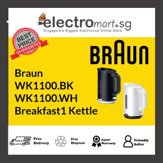 Braun WK1100.BK/WK1100.WH Breakfast1 Kettle 1.7L