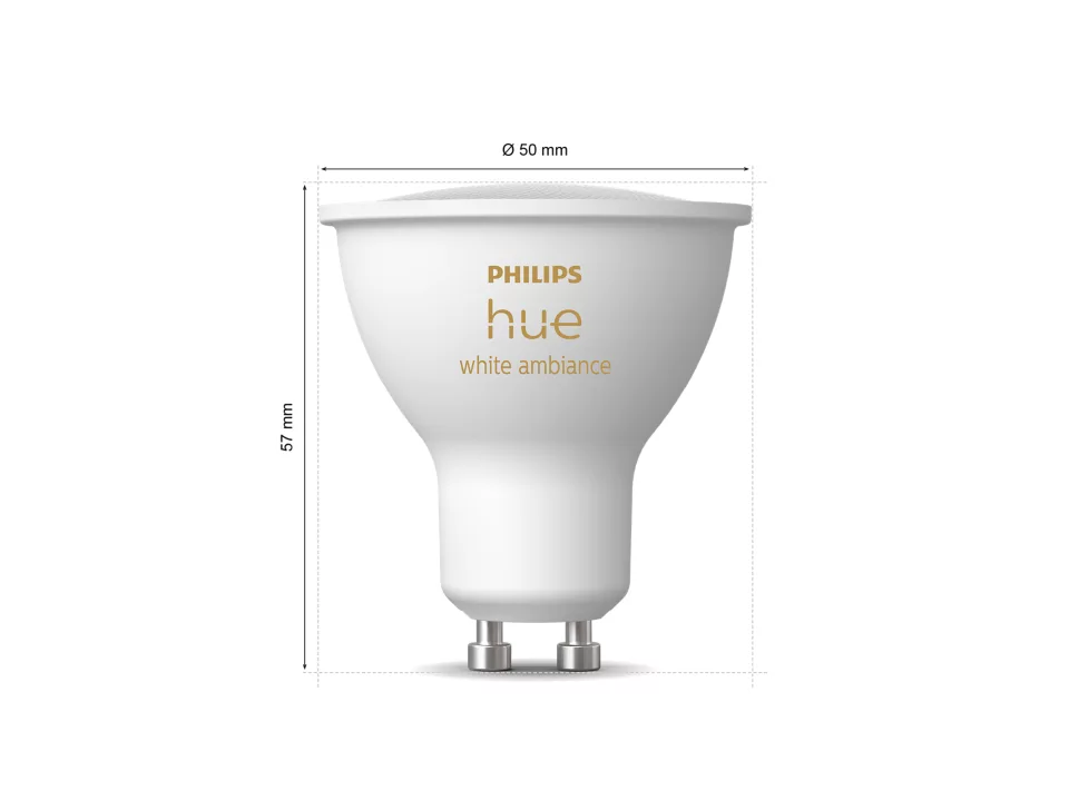 Philips Hue White Ambiance 4.2W GU10 400 lm