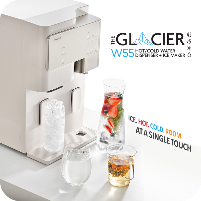 NOVITA W55 The Glacier Hot/Cold Water Dispenser + Ice Maker