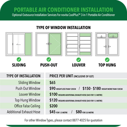 NOVITA NAC12000UV-i Coolplus™ 3-In-1 Portable Air Conditioner