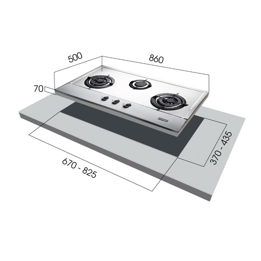 EUROPACE ECH9208EBK + EBH3391U Hob + Hood  Combo
