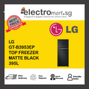 LG GT-B3953EP 395L Top Freezer with Smart Inverter Compressor™ in Essence Matte Black