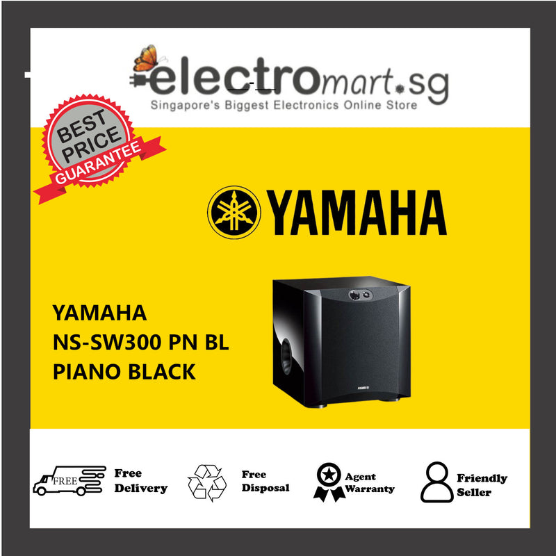 YAMAHA NS-SW300 PN BL PIANO BLACK  SUBWOOFER SYSTEM