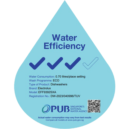 ELECTROLUX EFF9392SXA Freestanding Dishwasher Stainless Steel