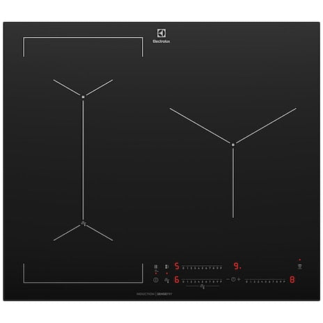ELECTROLUX EHI635BE UltimateTaste 700  built-in induction  hob with 3 cooking  zones 60cm