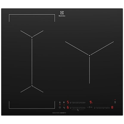 ELECTROLUX EHI635BE UltimateTaste 700  built-in induction  hob with 3 cooking  zones 60cm