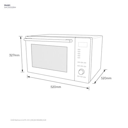 ELECTROLUX EMC30D22BM 30L AIRFRY CONVECTION MW OVEN