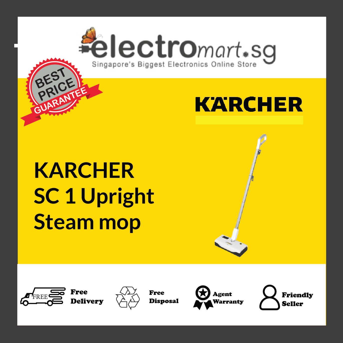 KARCHER SC 1 Upright Steam mop
