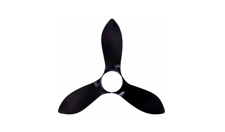 Mistral Space36-BK/BK Space36 3 Blades Ceiling Fan - Black/Black, 36"