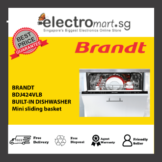 BRANDT BDJ424VLB  Mini sliding basket BUILT IN DISHWASHER