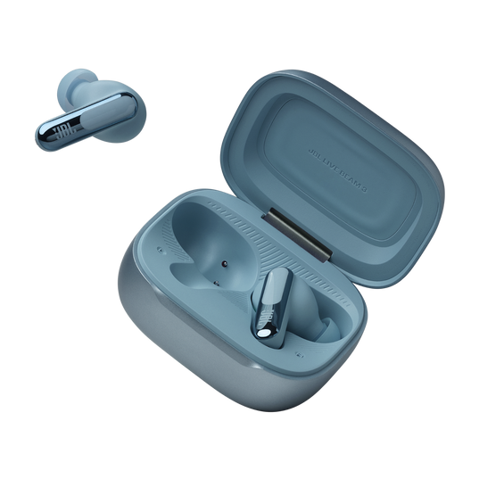 JBL Live Beam 3 True wireless noise-cancelling earbuds with stick-closed design and Smart Charging Case