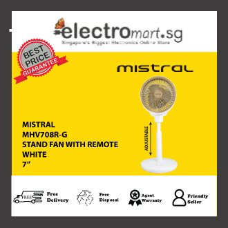 MISTRAL MHV708R-G 7-Inch DC High Velocity Stand Fan