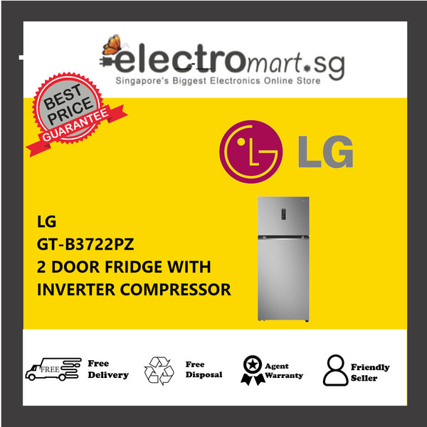 LG GT-B3722PZ 2 DOOR FRIDGE WITH INVERTER COMPRESSOR