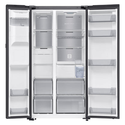 SAMSUNG RS80F65J3BSS SIDE-BY-SIDE FRIDGE 634L