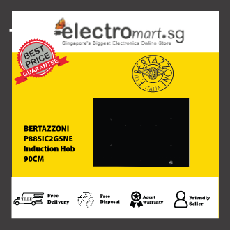 Bertazzoni P885IC2G5NE - 88cm Tempered Glass Induction Hob 5 Burners