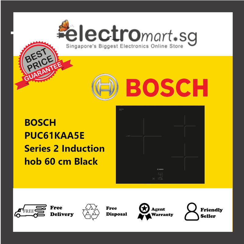 BOSCH PUC61KAA5E Series 2 Induction hob 60 cm Black