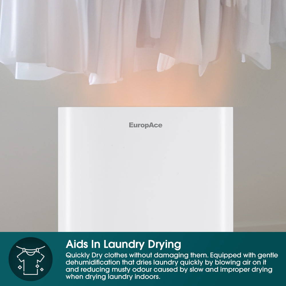 EUROPACE EDH3140DWH Dehumidifier + Air Purifier 14L