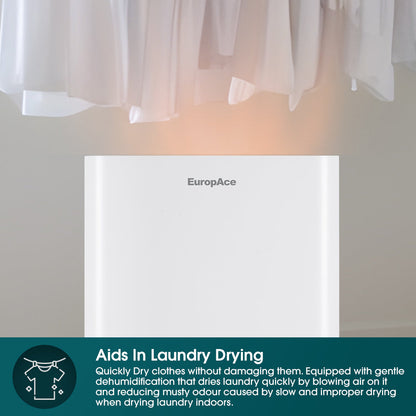 EUROPACE EDH3140DWH Dehumidifier + Air Purifier 14L