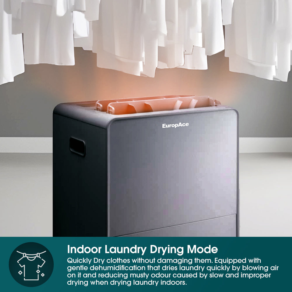 EUROPACE EDH6300DGYWIFI Dual Louvre Dehumidifier + Standalone Air Purifier 30L