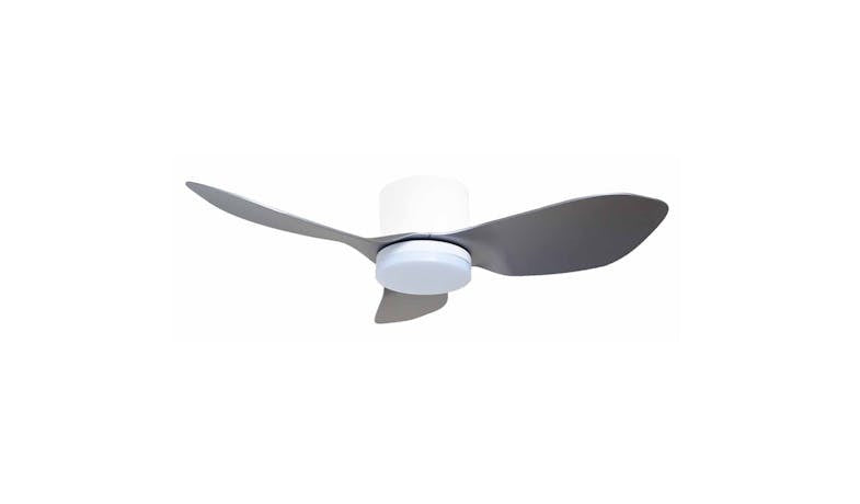 MISTRAL Solar36-GY/WH  DC CEILING FAN, GRAY- WHITE,. 36”