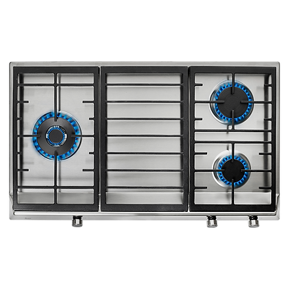 TEKA EX 90.1 3G 90cm Triple Cooking Zone Gas Hob with Cast Iron Grid