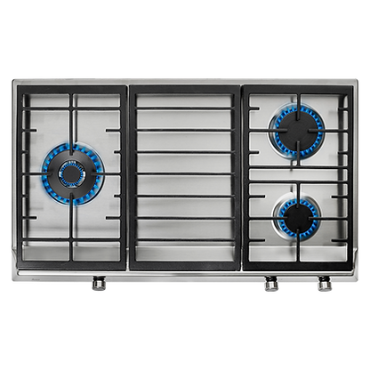 TEKA EX 90.1 3G 90cm Triple Cooking Zone Gas Hob with Cast Iron Grid