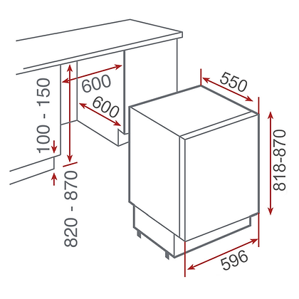 TEKA RSR 131 SG Built-In Refrigerator 111L