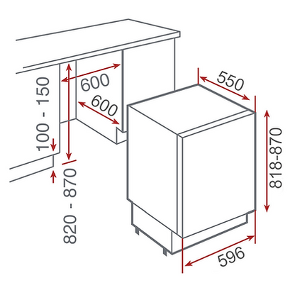 TEKA RSR 131 SG Built-In Refrigerator 111L