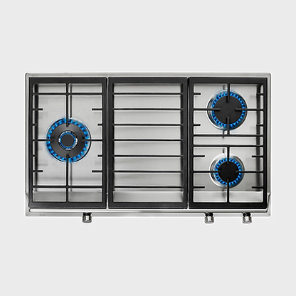 TEKA EX 90.1 3G 90cm Triple Cooking Zone Gas Hob with Cast Iron Grid