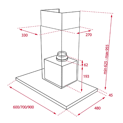 TEKA DSJ 680 60cm Chimney Hood