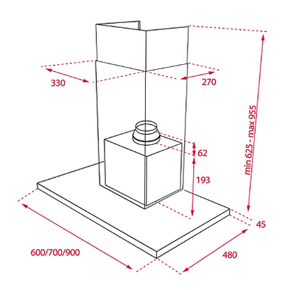 TEKA DSJ 680 60cm Chimney Hood