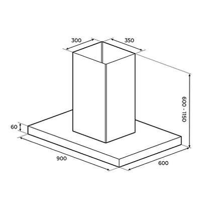 TEKA DPL 90.1 90cm Island Hood