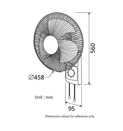 KDK M40CS Wall Fan