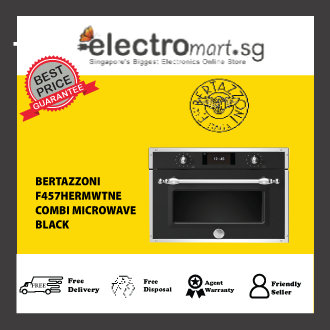 Bertazzoni F457HERMWTNE Combi Microwave Heritage  Black