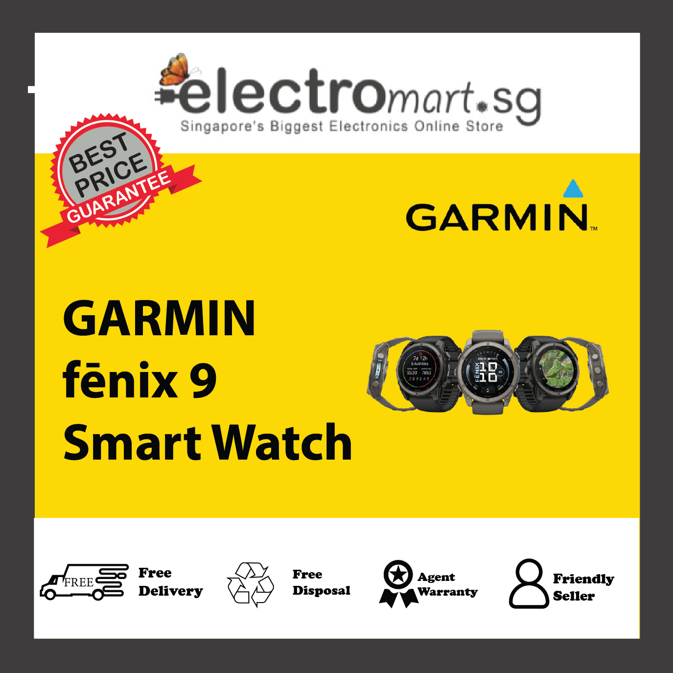 GARMIN fēnix 9 Smart Watch