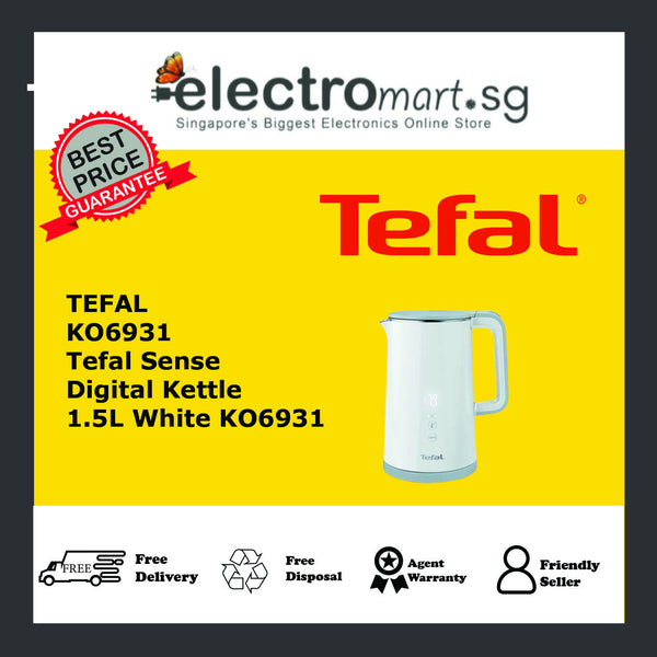 Tefal KO6931 Sense Digital Kettle 1.5L White