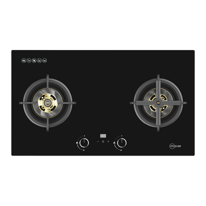 MAYER MMGH2078HI 2 Burners Glass Gas Hob 78cm