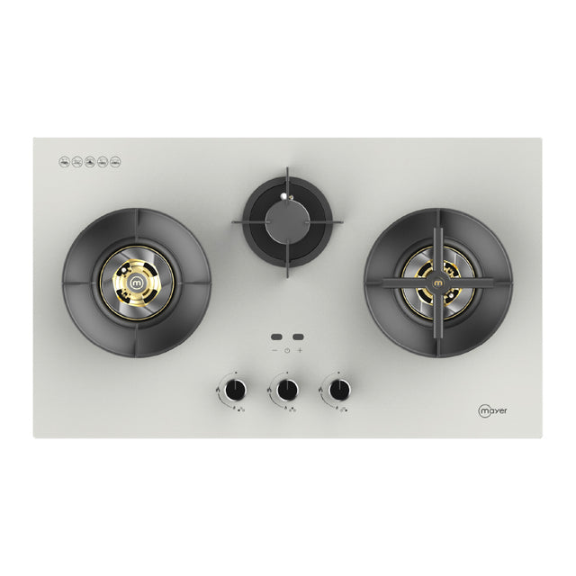 MAYER MMGH388HI 3 Burners Glass Gas Hob 88cm