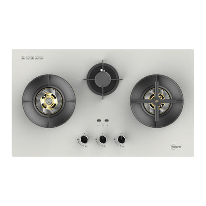 MAYER MMGH388HI 3 Burners Glass Gas Hob 88cm