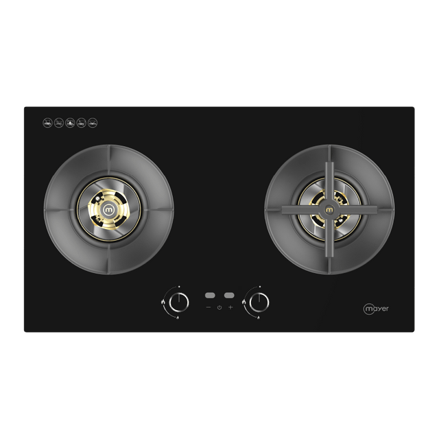 MAYER MMGH278HI 2 Burners Glass Gas Hob 78cm