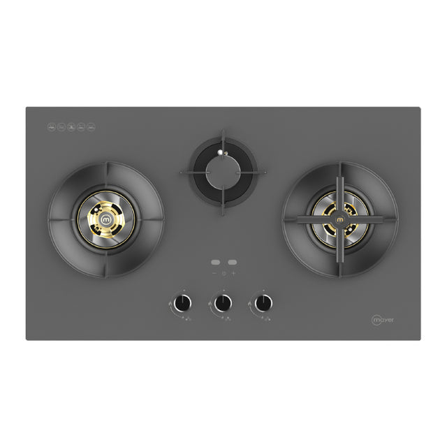 MAYER MMGH388HI 3 Burners Glass Gas Hob 88cm