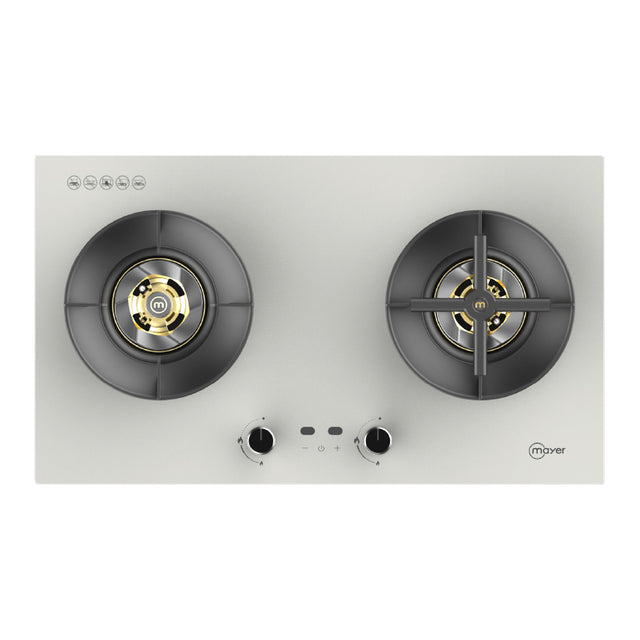 MAYER MMGH278HI 2 Burners Glass Gas Hob 78cm