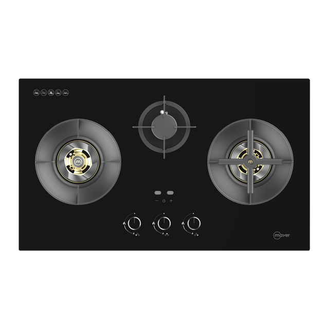 MAYER MMGH388HI 3 Burners Glass Gas Hob 88cm