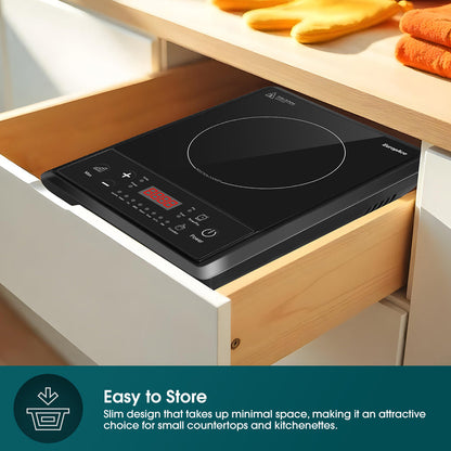 EUROPACE EIC2201DBK Portable Induction Cooker 2000w