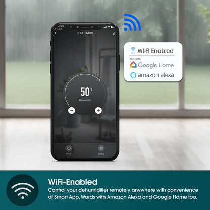 EUROPACE EDH3140DWH Dehumidifier + Air Purifier 14L