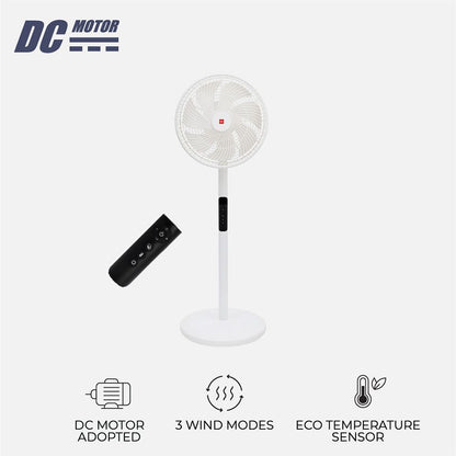 KDK HN30S Dual Blades Stand Fan with Magnetic Remote Control (30cm/12”)